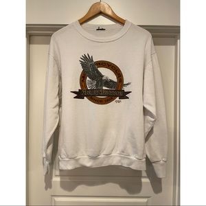 Vintage 1991 Harley-Davidson 3D Emblem Eagle Sweater